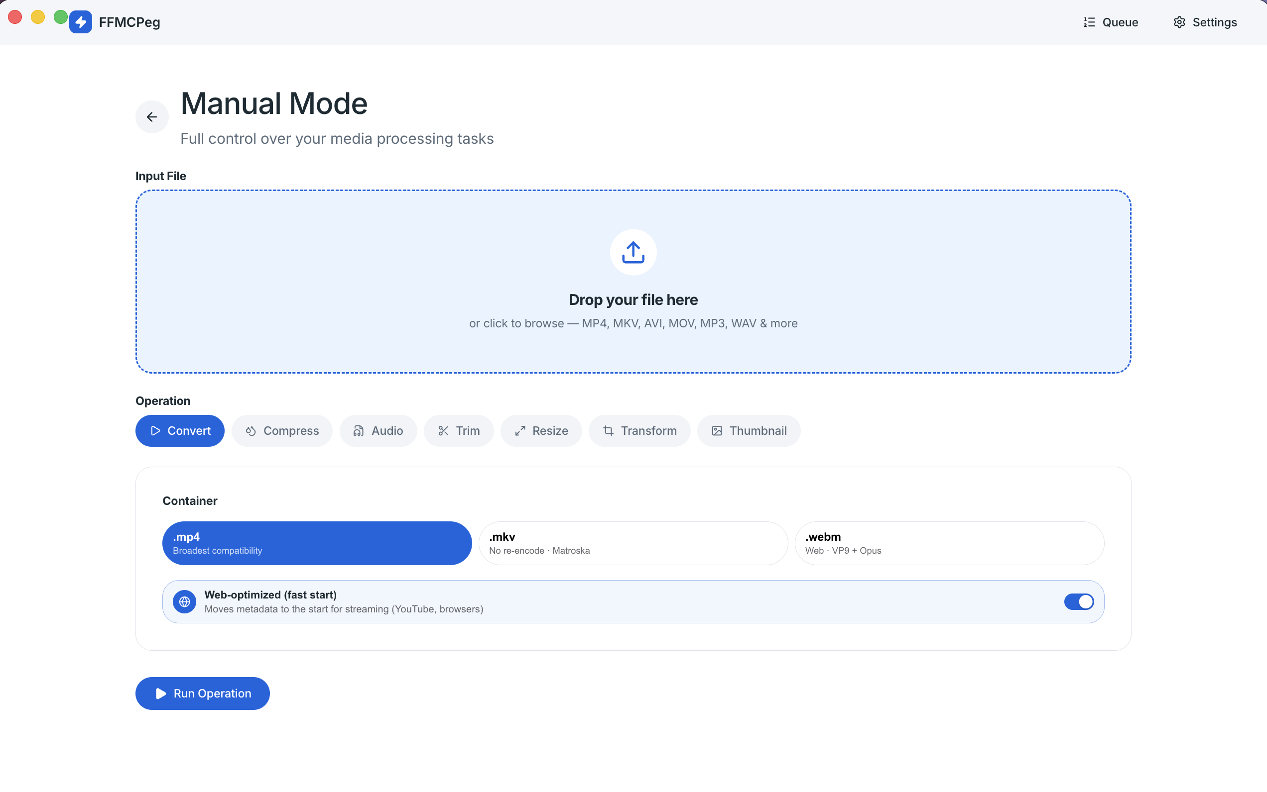 FFmcp manual mode tabs